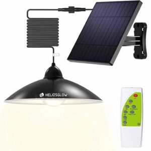 HeliosGlow™ Solar Pendant Shed Light with Classic and Moderns Style Lamp