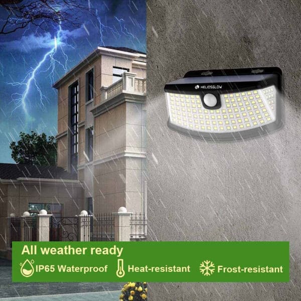 Solris™ 120 LED Solar Wall Outdoor Light with Light Reflector and Security — image 5