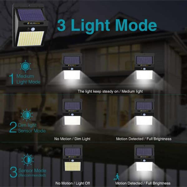 Solris™ 100 LED Solar Security Wall Light with Motion Sensor — image 3
