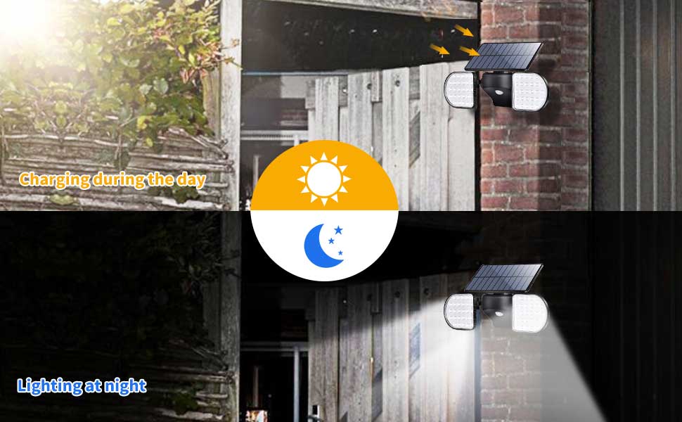 56 led solar wall light with motion sensor 8