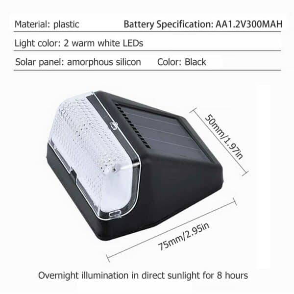 solar outdoor garden step lights 4