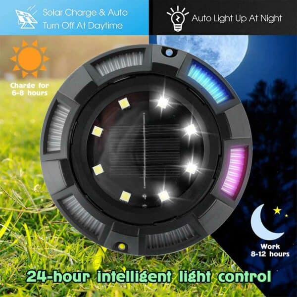 waterproof solar ground outdoor light 4s