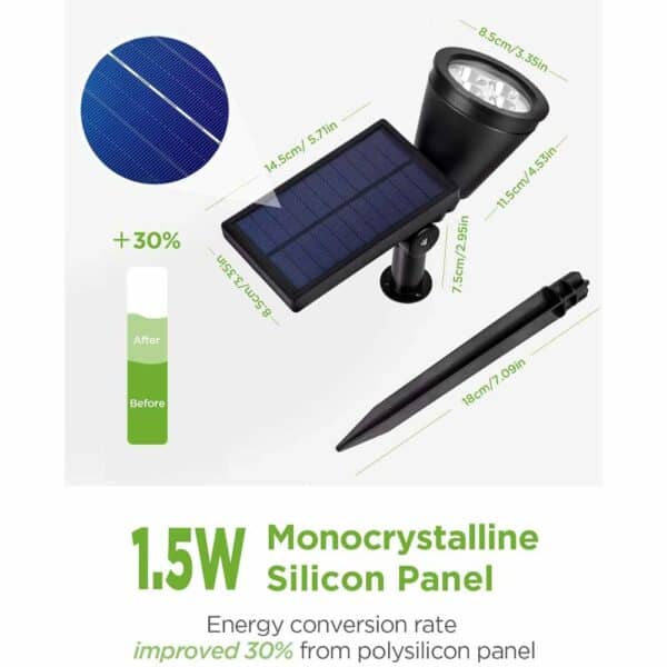 outdoor solar spotlights 2