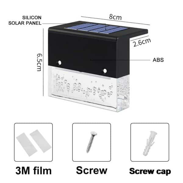 Solris™ RGB Solar Led Step Light for Stairs, Fences, Pathways, Steps, and Garden (4 pc Pack) — image 5