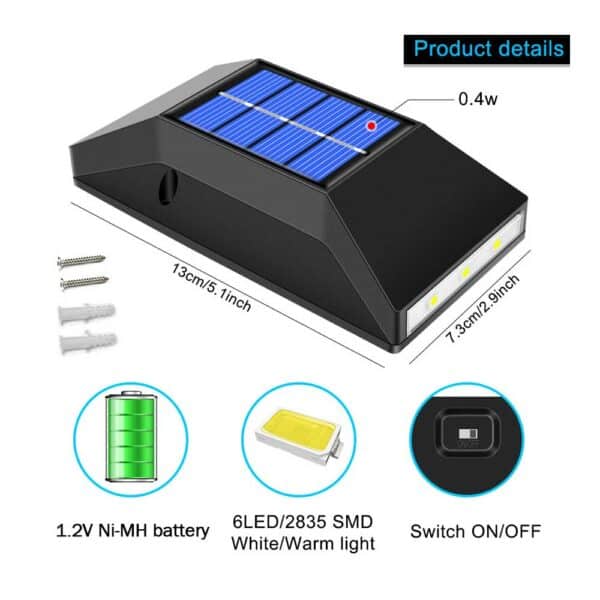 Solar wall lamp light 2
