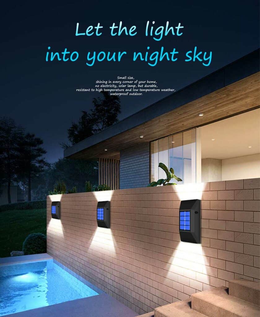 solar powered wall lights lights description 1