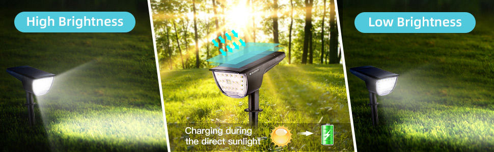 32 led solar spot lights for landscape 2