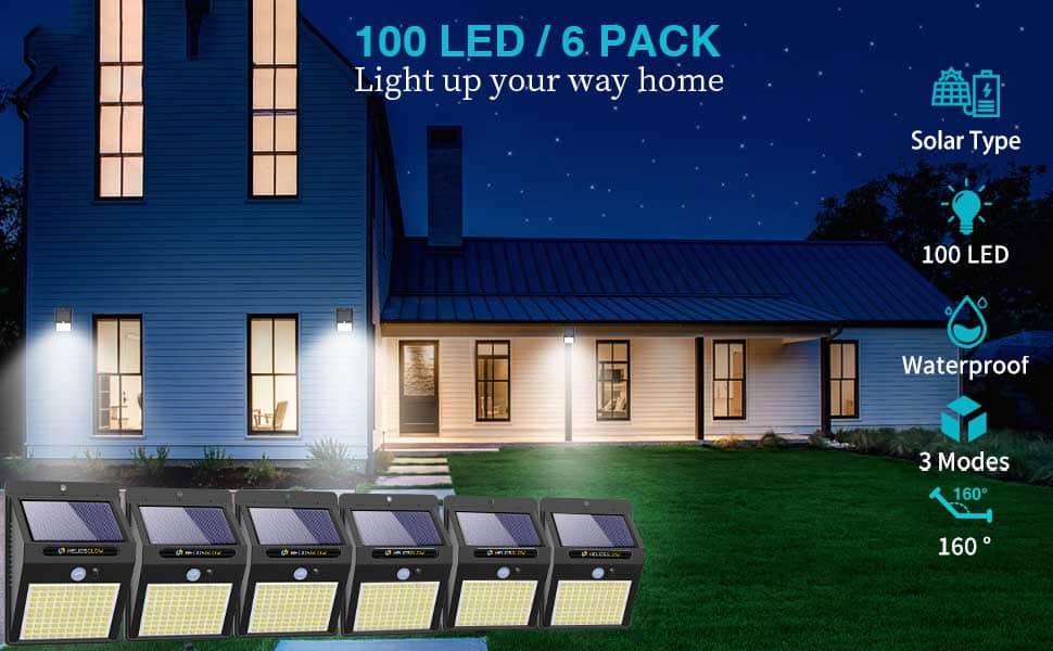 solar security lights with motion sensor