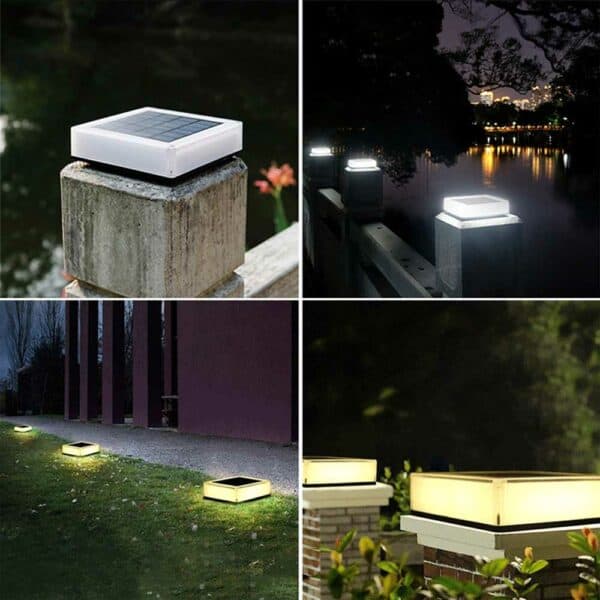 Solar pillar lantern lights 5