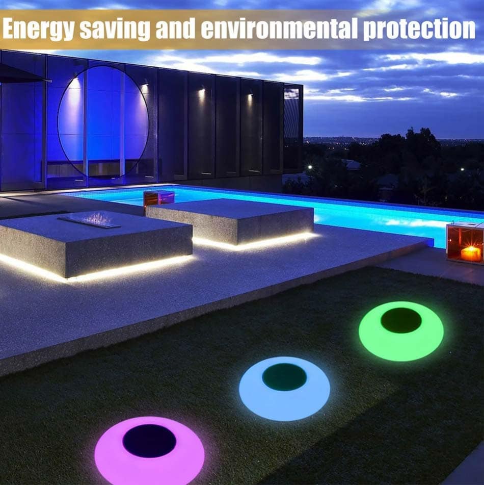 solar led floating pool light 2