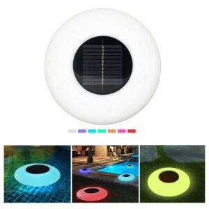 12 led solar floating pool light