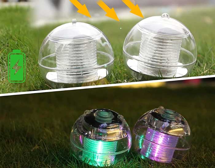floating pool lights solar