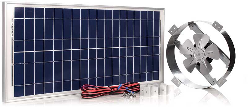 Amtrak 50-watt Powerful Solar Attic Fan