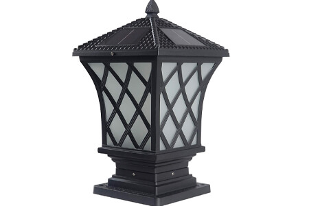 Kendal Large Outdoor Solar Lamp Pillar Light