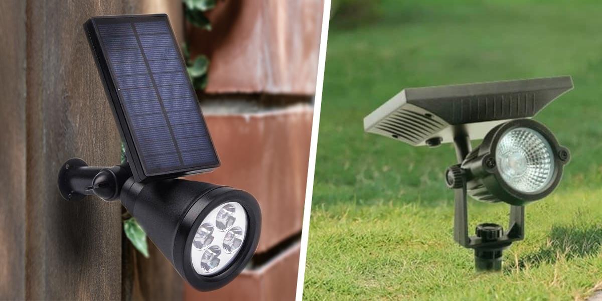 Solar uplight for trees installation